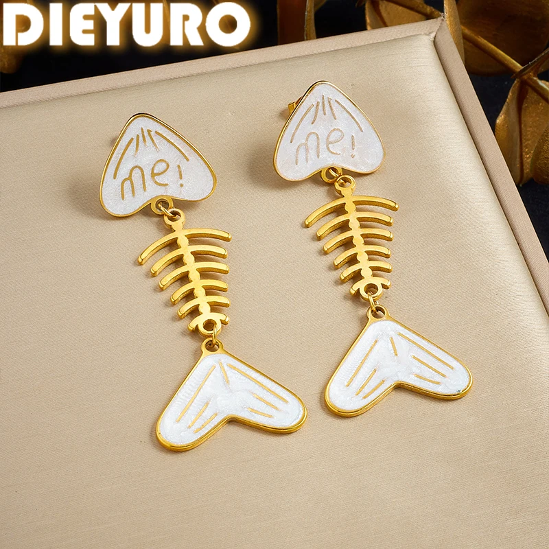 DIEYURO 316L Stainless Steel White Enamel 