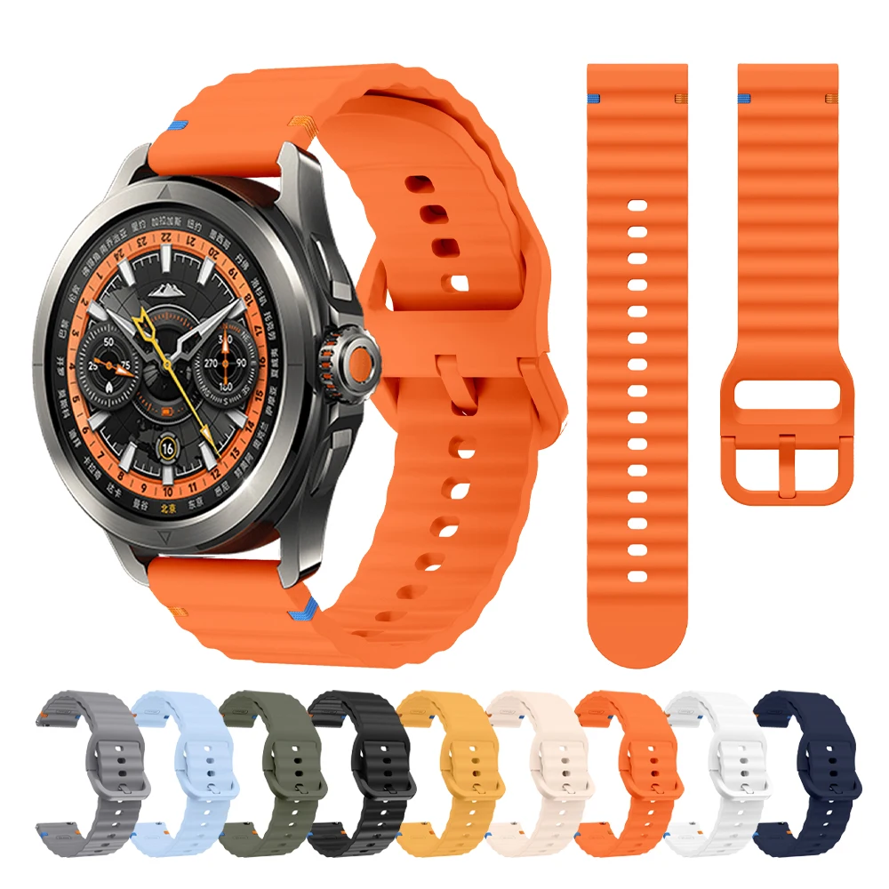 Sport 22mm Silicone Watch Strap for Xiaomi Watch color 2 Bracelet MI Watch 2 pro/S4/S3/S2/S1 Active Band for huawei/Samsung Belt