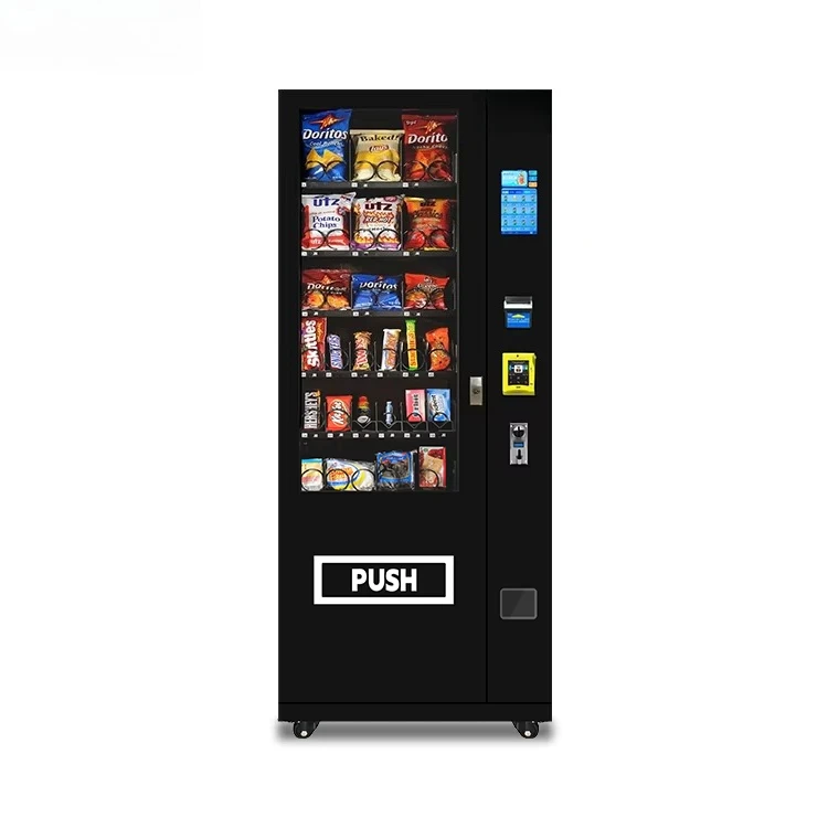 

FOODLINE Customized EU Compliant 36 Slot Vending Machine with 7.1 Inch Screen for Selling Snacks and Drinks