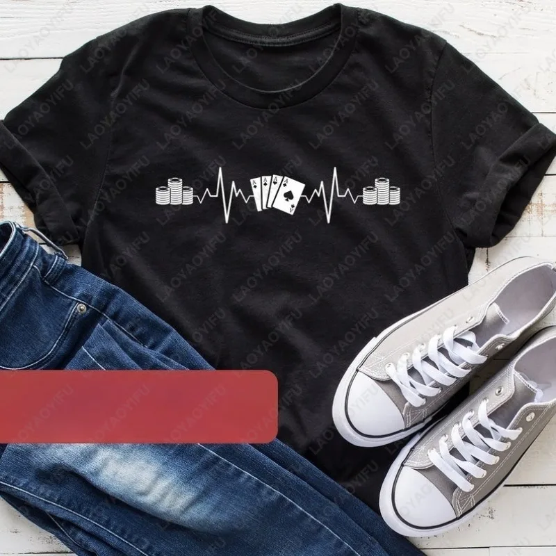 jogador-de-poker-batimento-cardiaco-presente-engracado-camisa-de-algodao-jogo-casino-simples-moda-unica-casual-impressao-topos-das-mulheres-dos-homens-criativo-tshirt