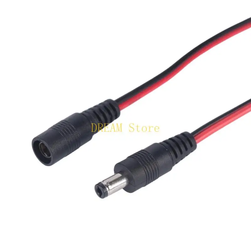 Polarity Guide Power Cable with Insulated Clamps, 5.5 x 2.1 mm, 27 for LED Light Testing and Battery Wiring Best Sale