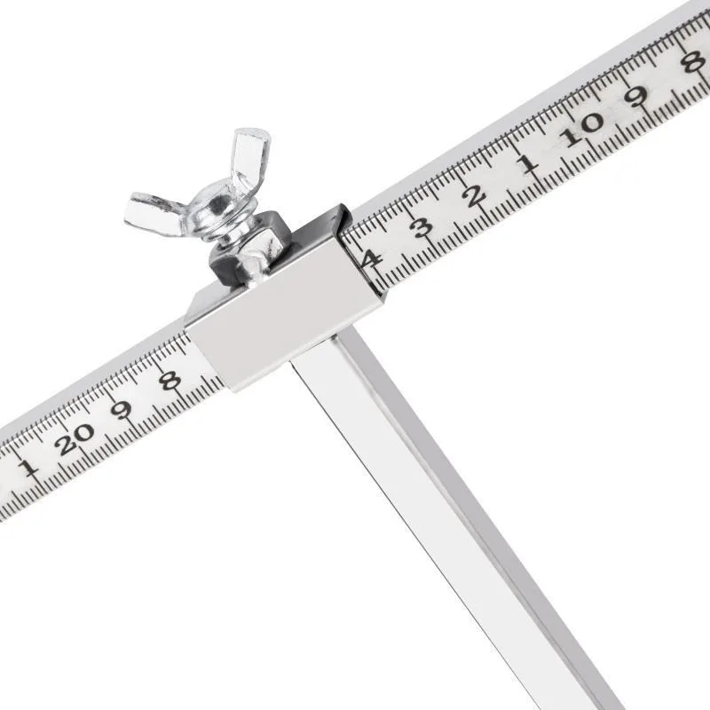 Stainless steel automotive sheet metal calibration tool, girder repair inspection manual auto repair measuring ruler