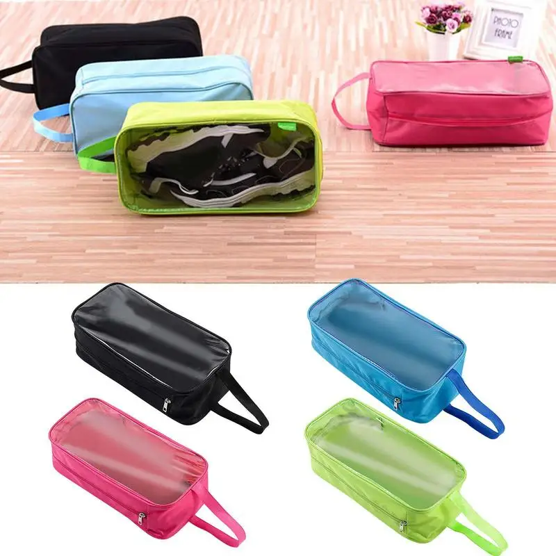 Dustproof Shoes Storage Bags Travel Portable Oxford Shoes Bag With Sturdy Zipper Pouch Case Waterproof Pocket Shoes Organizer