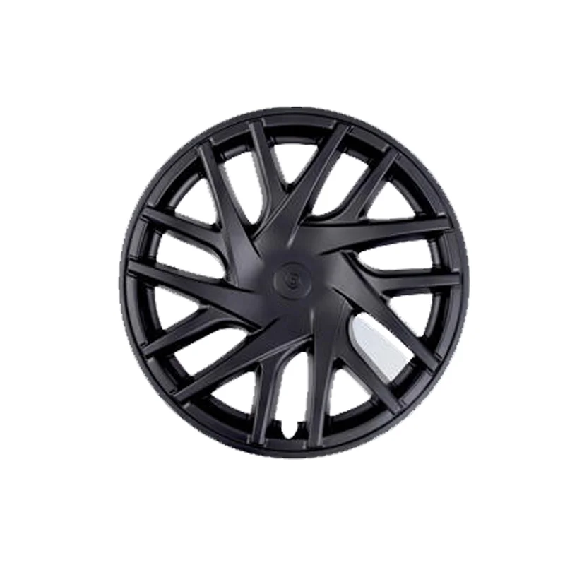 Suitable for Tesla Model 3 wheelhouse body kit, 18 inch black matte wheel hub cover, sport ABS tire decoration