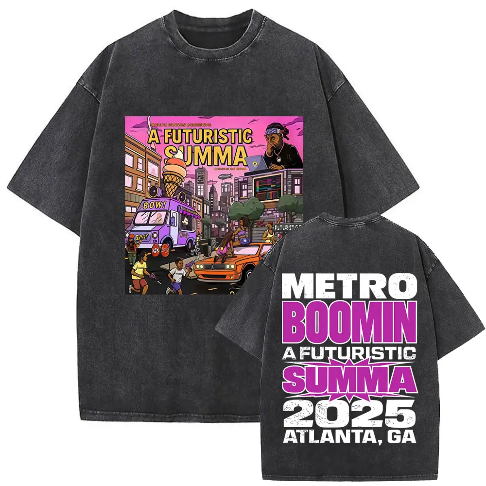 مغني الراب المستقبل إذا كانت يلتقطني الغش لن أقول لها آسف غسلها تي شيرت تقليدي الرجال الهيب هوب موضة المتضخم تي شيرت #5