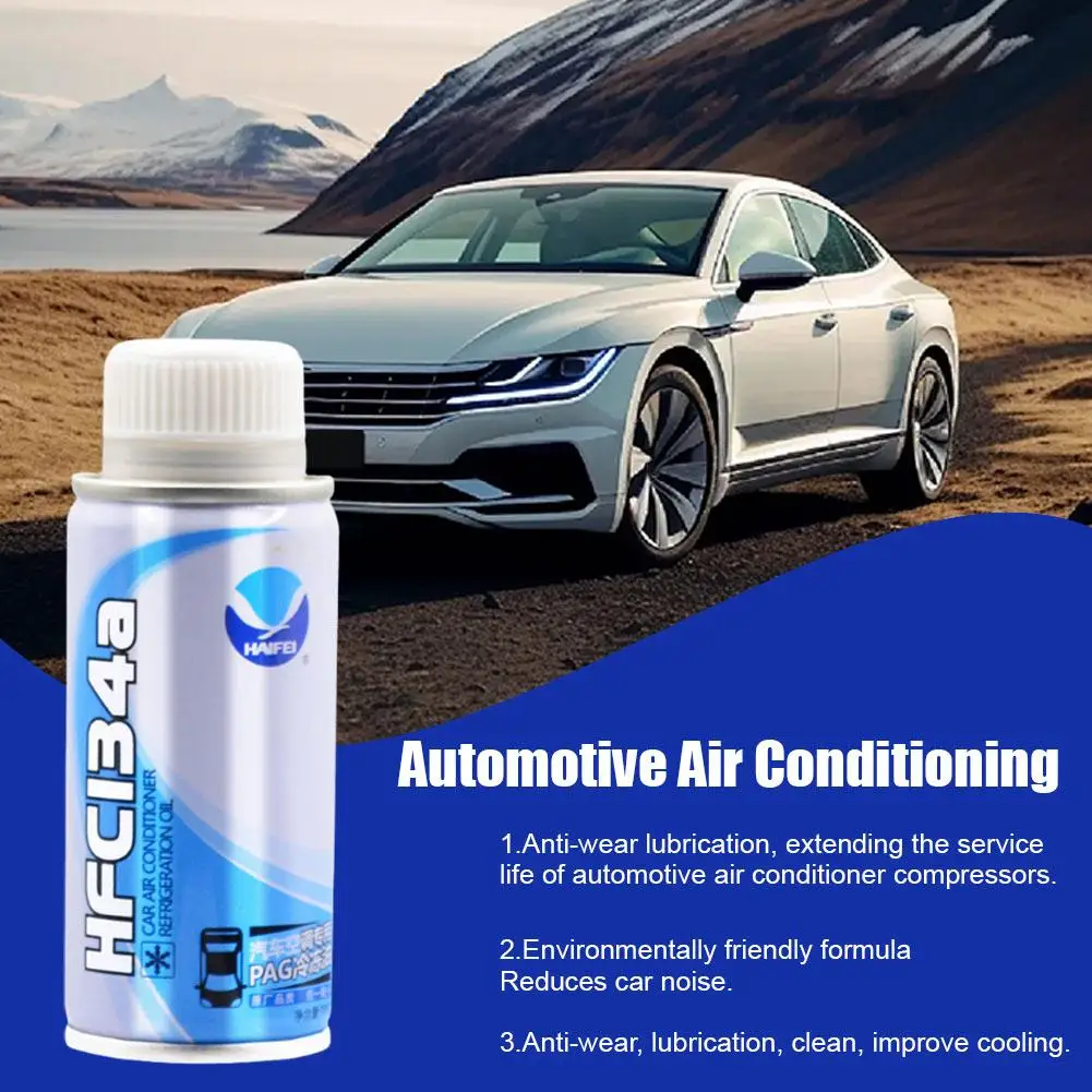 70ml Automotive Air Conditioning Compressor Refrigeration Oil R134a Refrigerant Snow Efficient Special Refrigerant