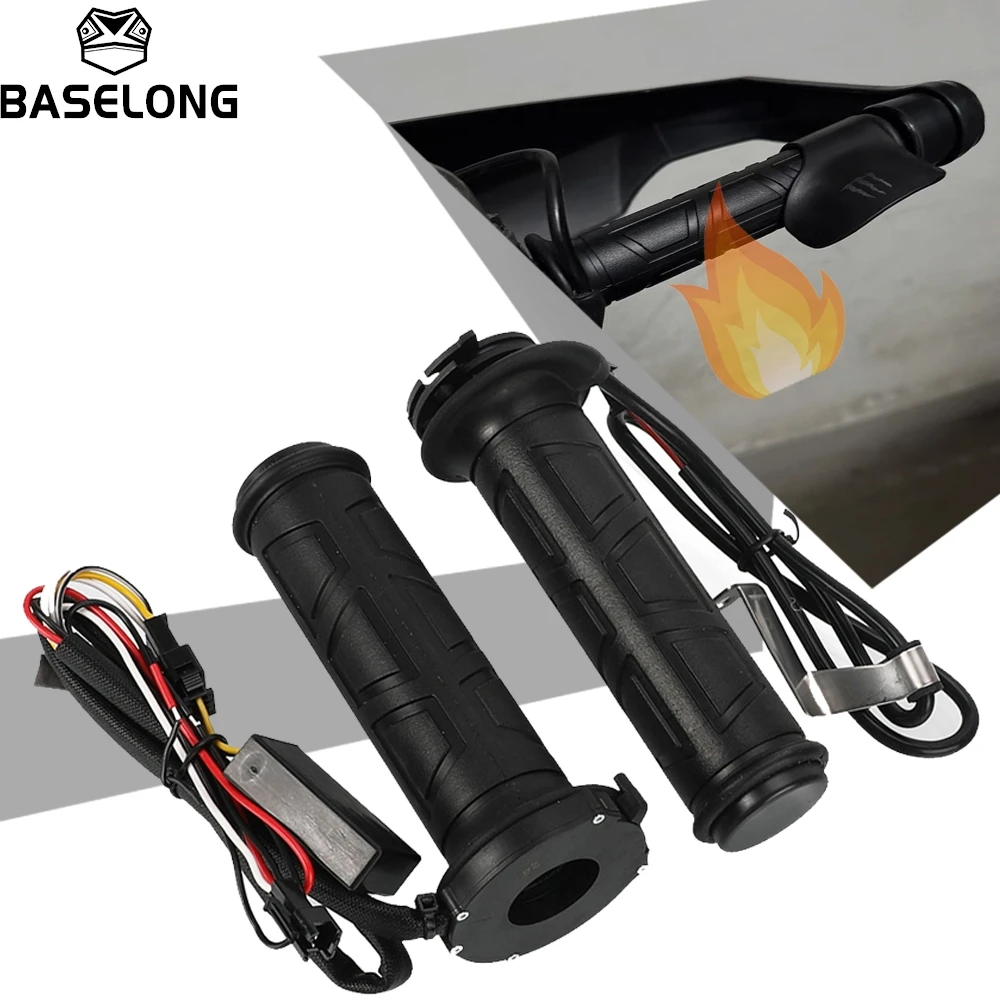 

Motorcycle 7/8" 22mm Hand Heated Grips Handle Grips ATV Warmers Hot Temperature Adjusted Handlebar For KTM BMW HONDA YAMAHA ...