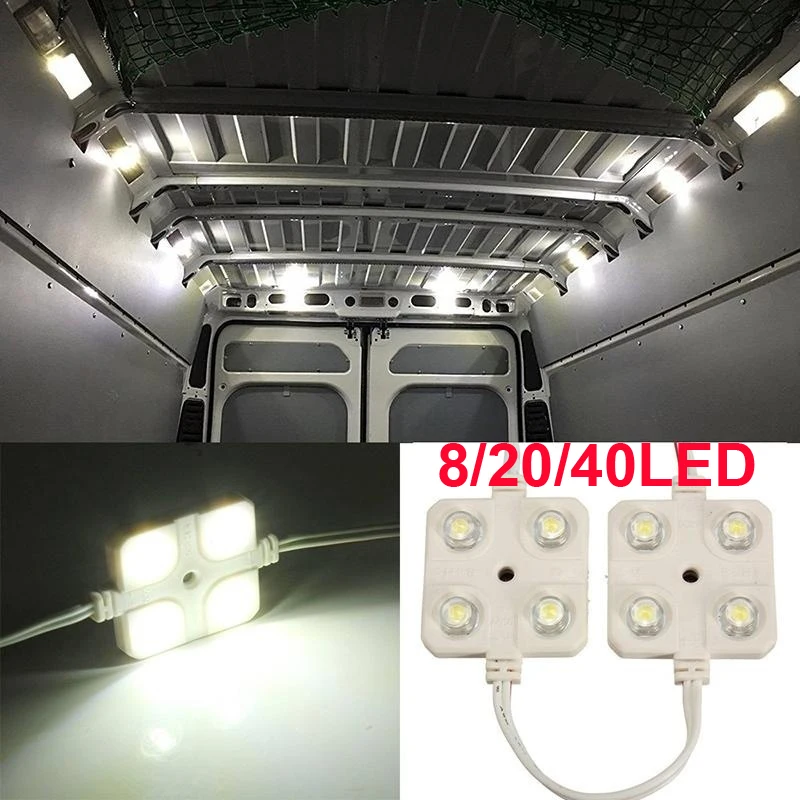 8/20/40 Led-Interieurverlichtingsset Voor Vrachtwagens Met Aanhanger Sprinter Ducato Transit 40ledverlichting Voor Vrachtwagens