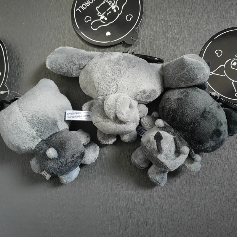 10cmのかわいいハローキティ黒肌シリーズぬいぐるみペンダント漫画ハンギョドンぬいぐるみおもちゃダークスキンKTキーホルダーギフト