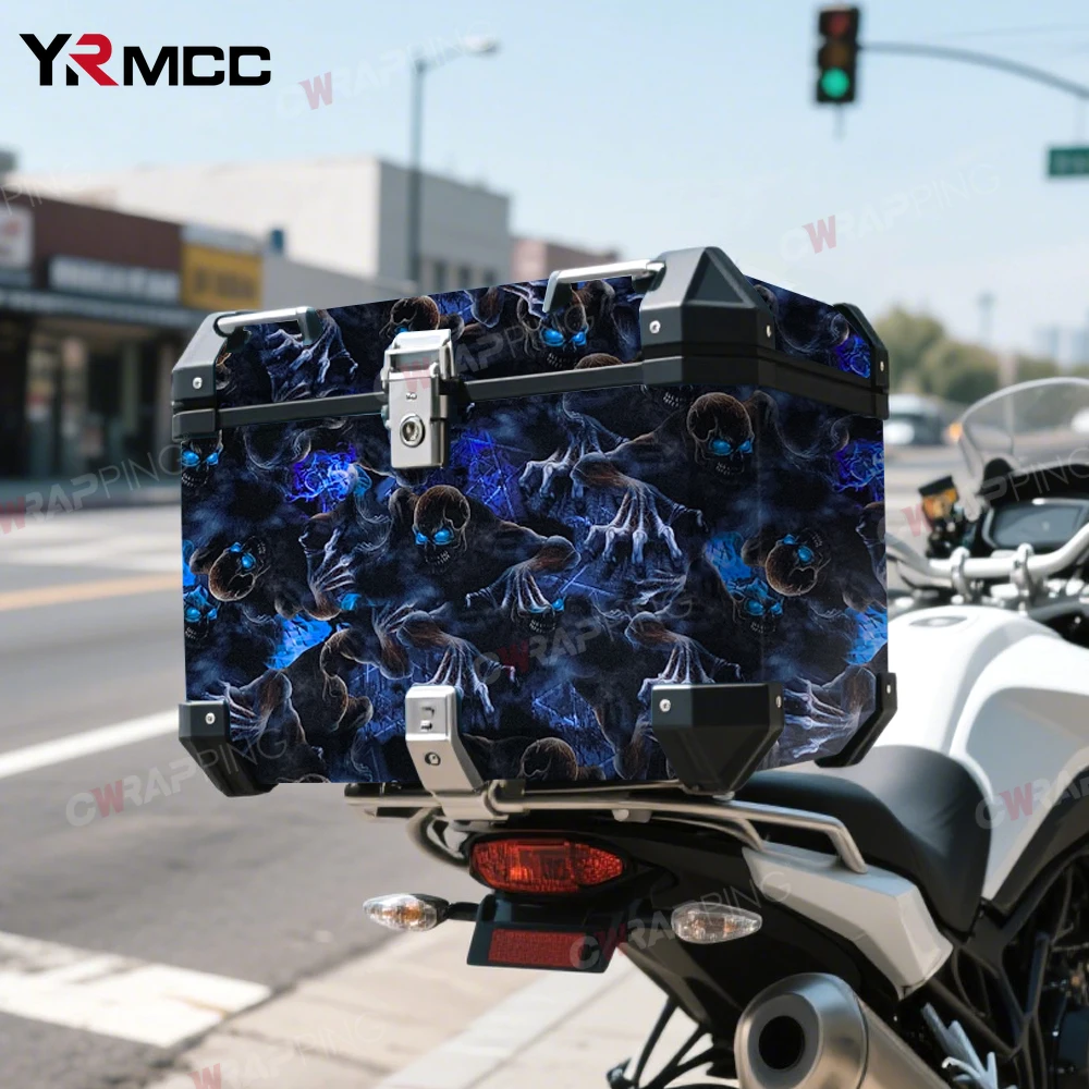 

Supplies Car Stickers Car Sticker Vinyl Graffiti Motorcycle Skateboard Motorcycles Blue Skull Ghost Bicycle Waterproof Film Wrap