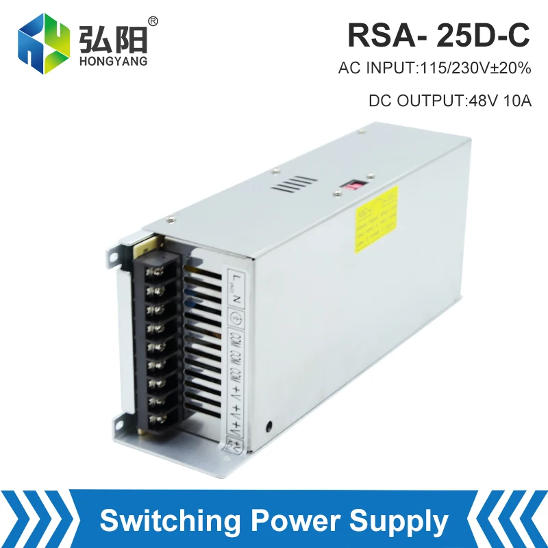 Switching Power Supply AC 115/230V±20% To DC 48V 10A Power Supply Adapter Lighting Transformer For CNC Router Engraving