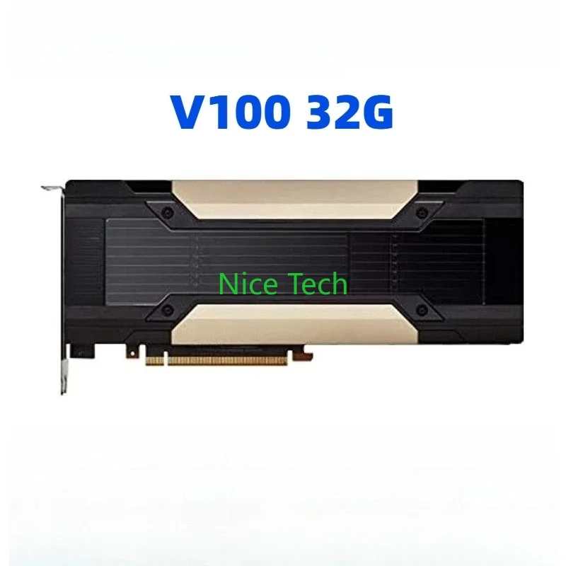 Original V100 independent graphics card 32G deep learning training inference GPU computing card rendering Ritai