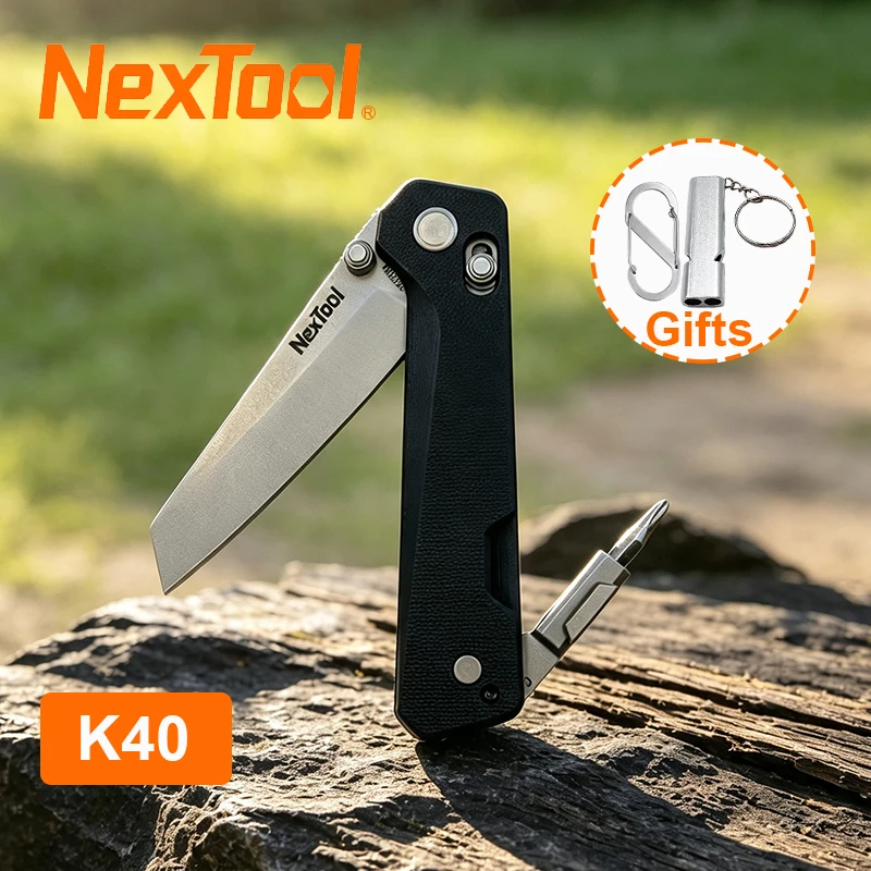 NexTool Knight K40 EDC Multitool Knife 14C28N Steel Blade Portable Cutting Pocket Tool For Outdoor Camping Hiking Gift for Men