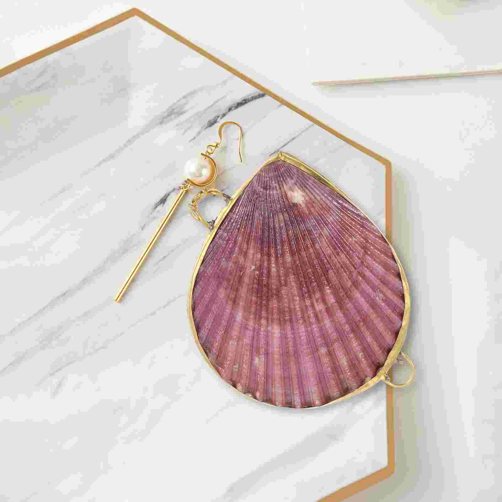 Shell Storage Box Decor Transparent Jeweled Clothing for Gifts Mermaid