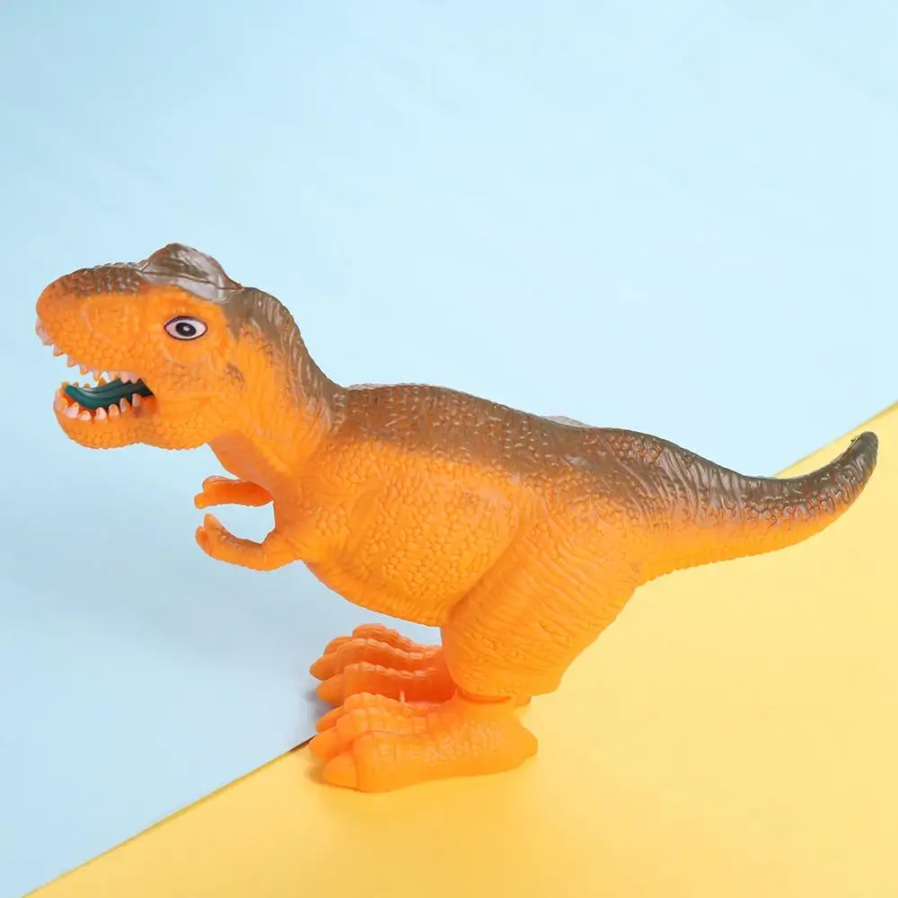 

Tyrannosaurus Dinosaur Wind Up Jumping Toy Cute Walking Clockwork Spring Dinosaur Toy Lifelike Random Color