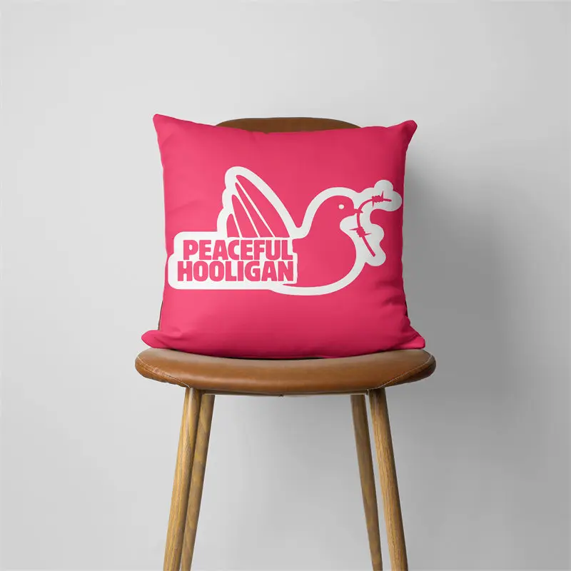 Peaceful Hooligan Cushion Cover Comfortable Short Plush Pillow Cases Chair Car Sofa Pillow Cover Home Decorative  SJ-858
