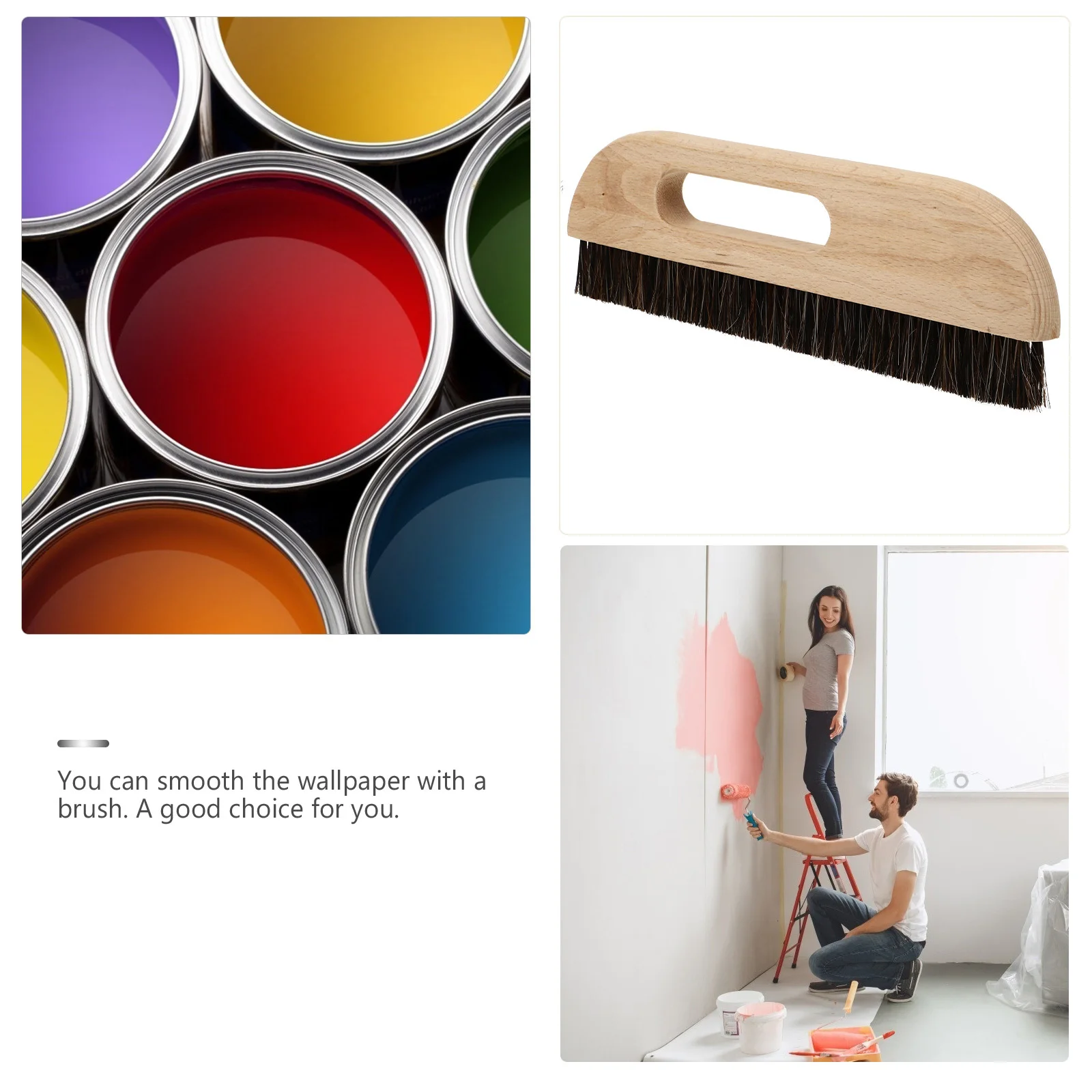 1 قطعة فرشاة ورق الجدران ملحقات الطلاء فرشاة سماكة الخشن لتغطية الجدار أداة تنظيف متعددة الوظائف الأثاث السلس