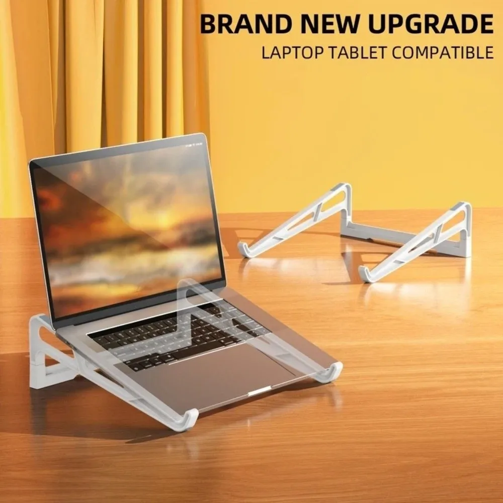 New Plastic Laptop Stand Ventilated Support Foldable Ergonomic Height Riser Hollow Notebook Holder For Office Work