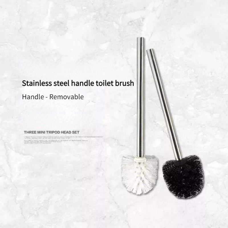 Stainless Steel Bathroom Toilet Brush Wc Kitchen Cleaning Brush Silver Wc Toilet Brush Scrubber Bathroom Cleaning Supplies #10