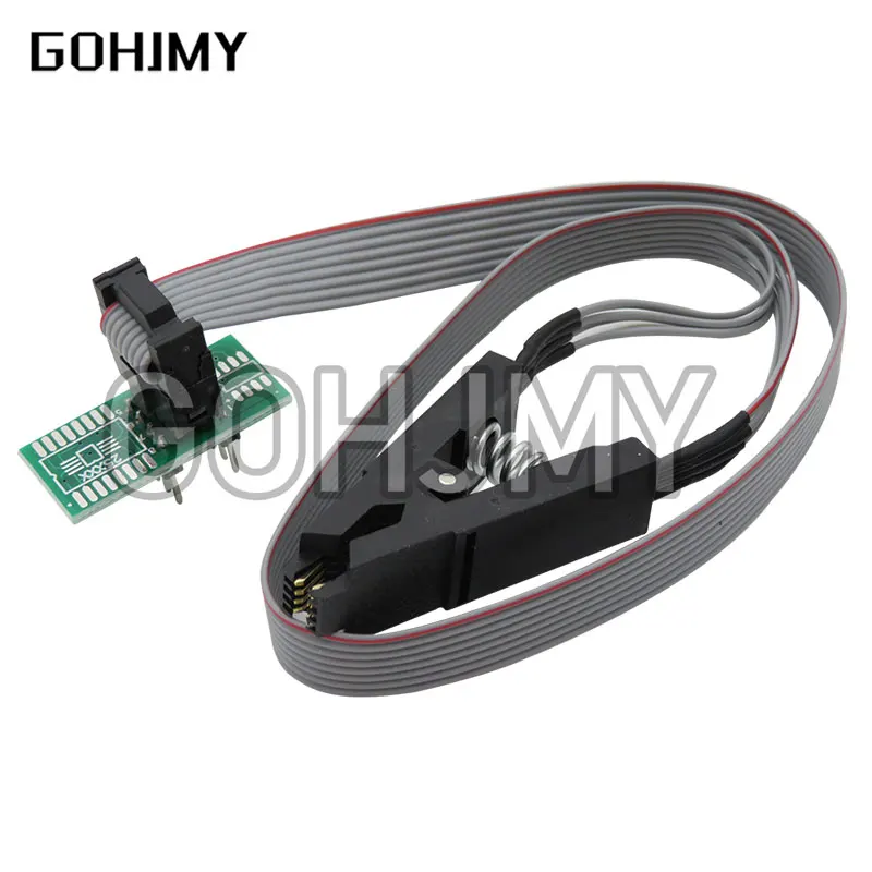 Ch341a 24 25 séries eeprom flash bios módulo programador usb + clipe de teste soic8 sop8 para eeprom 93cxx/25cxx/24cxx