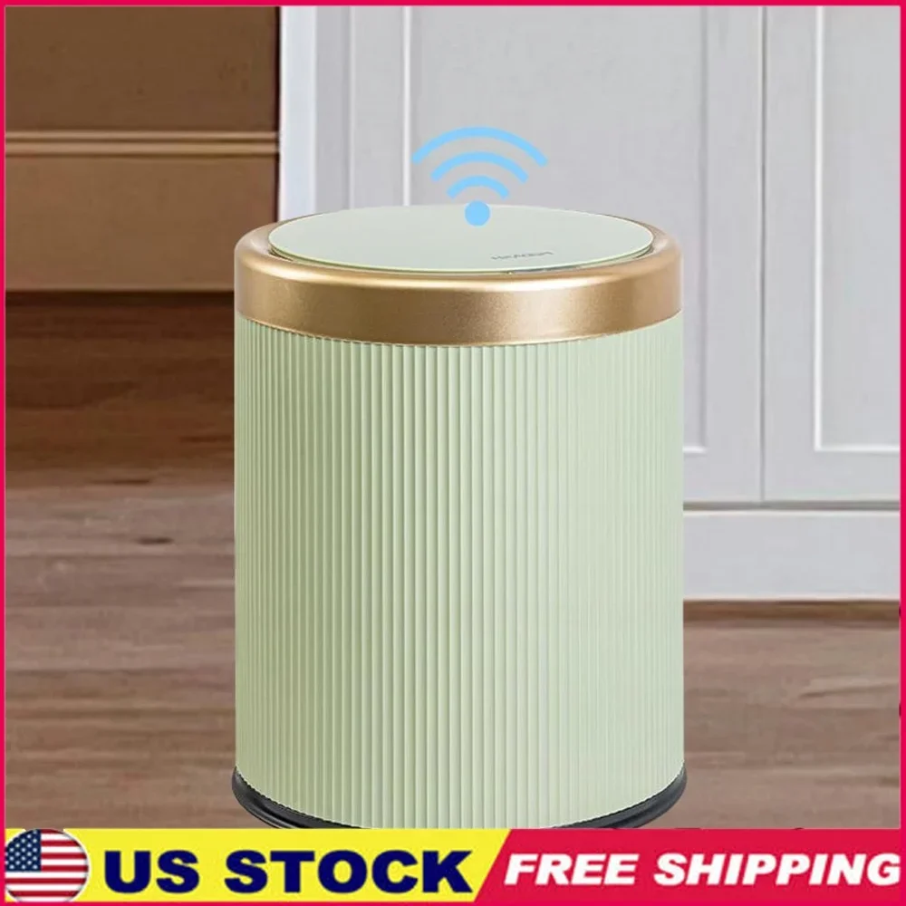 

Automatic Motion Sensor Trash Can Touchless Bathroom Bin Odor Seal Smart Dog Proof Garbage Can Indoor Use Quiet Soft Lid