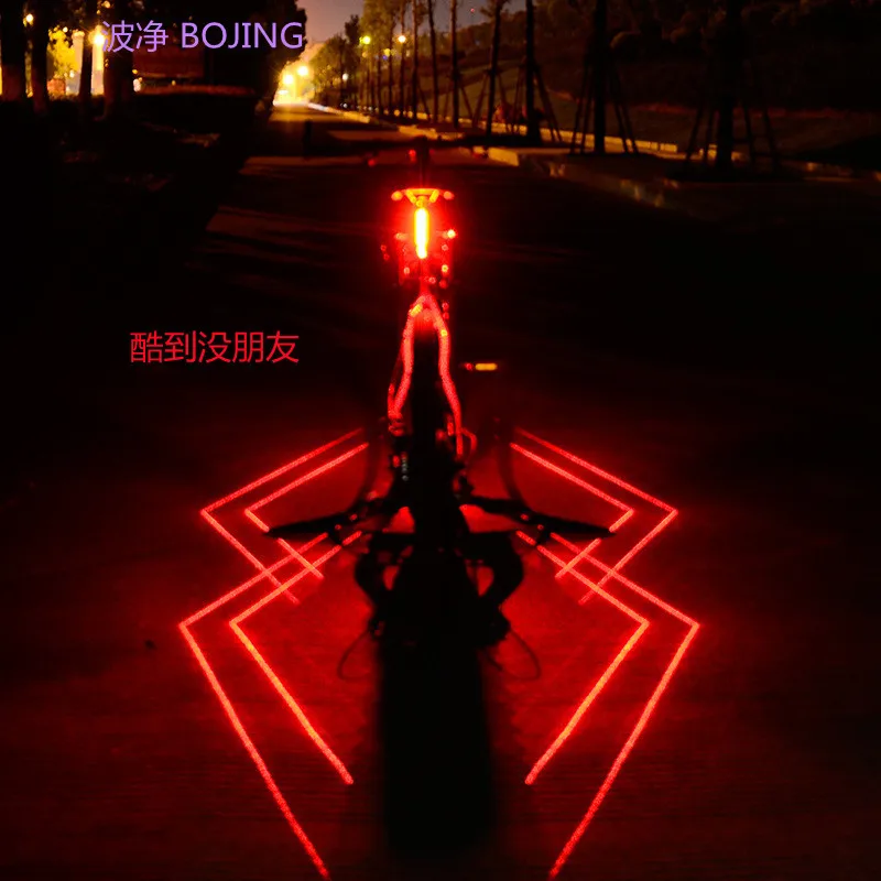

Charging road lights spider taillights night riding accessories LED warning lights outdoor laser taillights