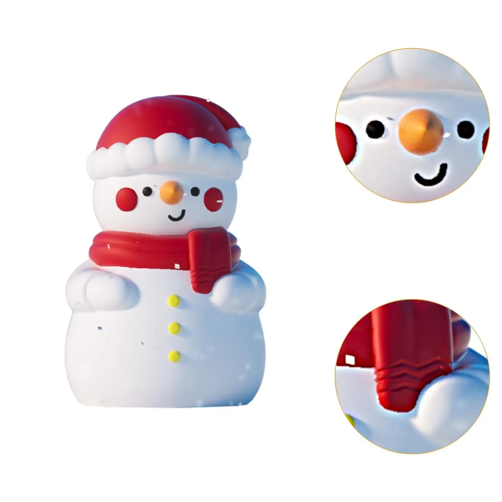 Snowman Night Light Light Brightness Adjustable Sleep Lighting Silicone Bedside Lamp for Office Decorative Bedroom Desk Baby