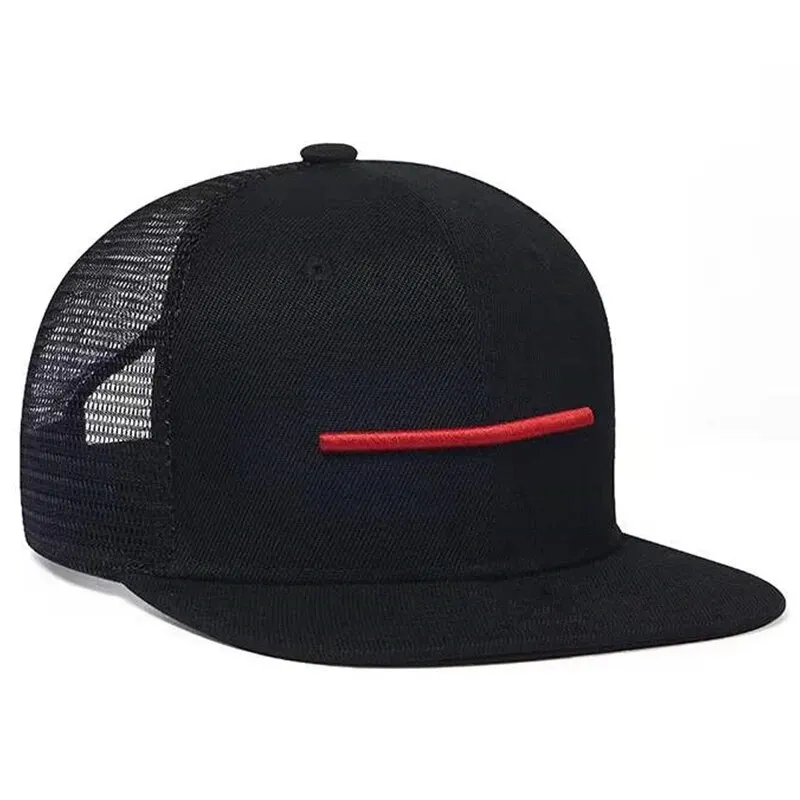 Unisex A Line Embroidery Hip-hop Net Hats Spring Summer Outdoor Adjustable Casual Baseball Caps Sunscreen Hat