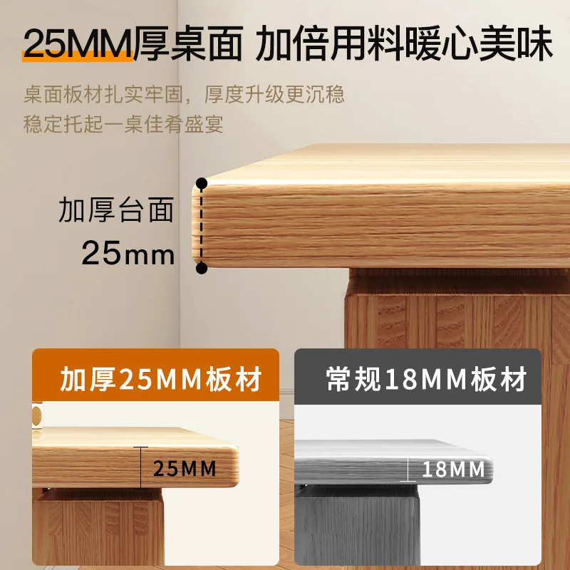 مكتب مزدوج لغرفة المعيشة المنزلية للطلاب، مكتب طويل كبير، أرجل خشبية صلبة، طاولة دراسة، منضدة #4