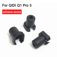 For QIDI Q1 Pro 3 Silicone Socks Accessories Hotend Protector Cover Case Heat Insulation Black Silicone Sleeve for QIDI Q1 Pro3