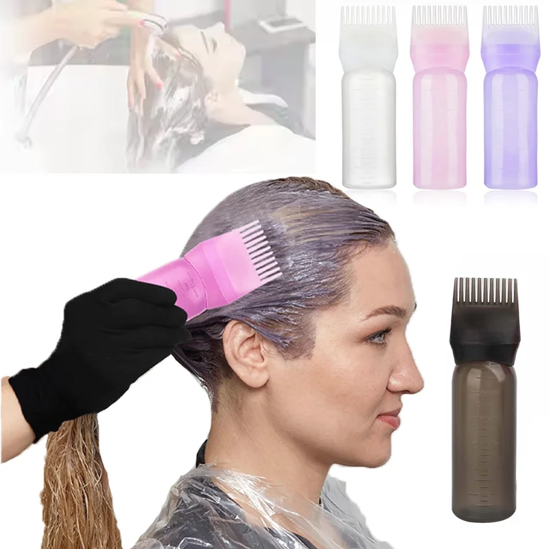 

Reusable professional hair dye and perm bottle comb, graduated bottle body, comfortable grip,professional tool for hair salons