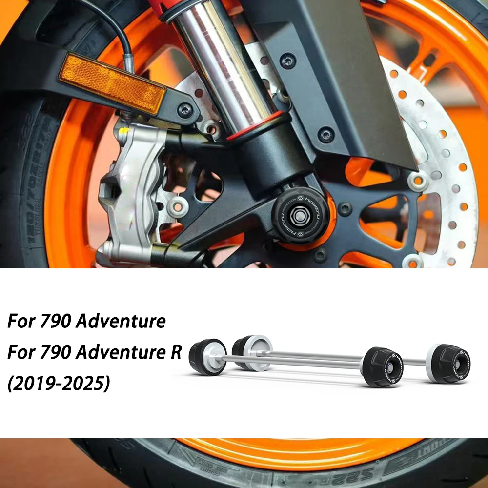 

Rear Front Axle Fork Crash Slider For KTM 790 Adventure R 2019-2025 Motorcycle Wheel Protector
