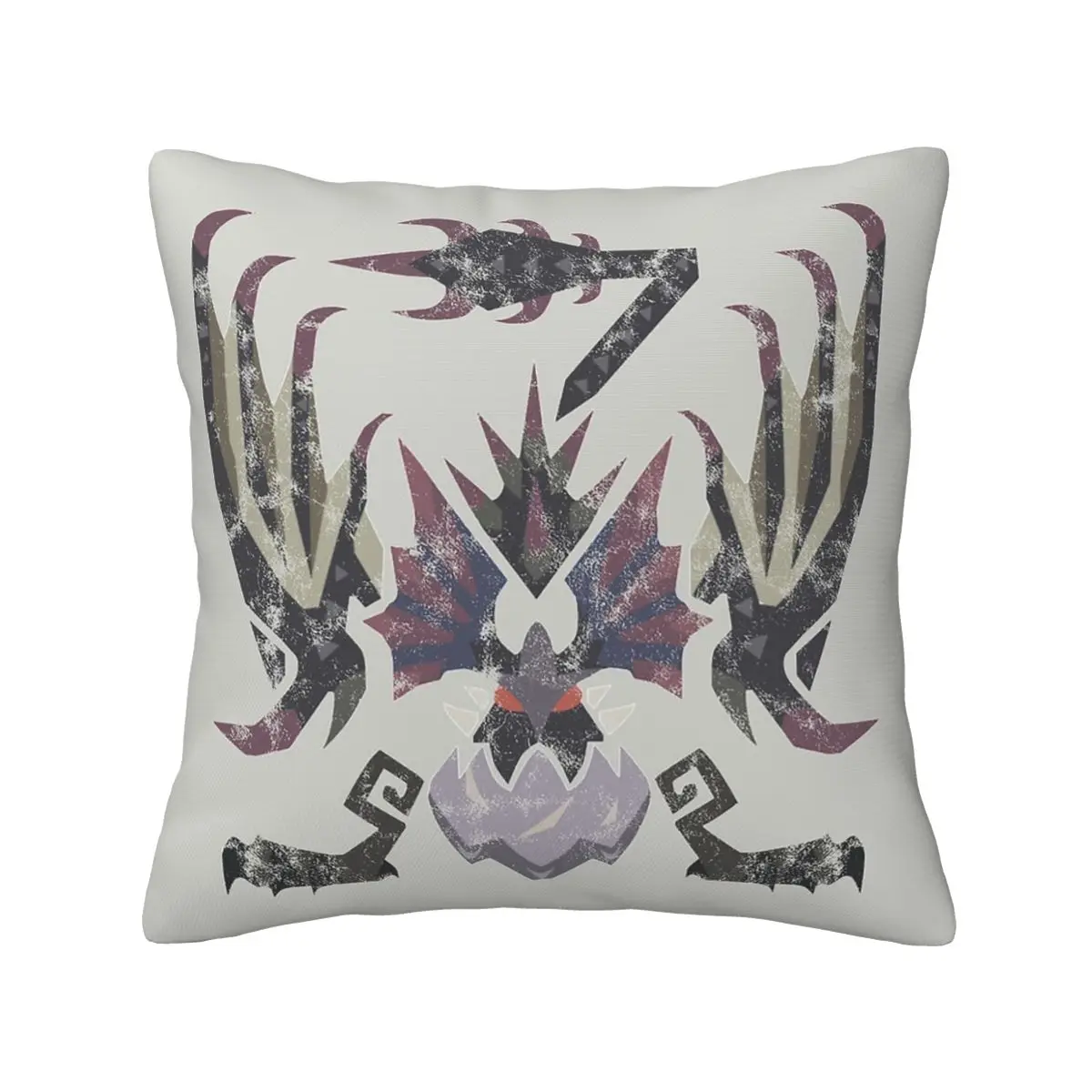 

Monster Hunter World Iceborne Yian Garuga Kanji Cushion Cover Decor Throw PillowCase Cover for Living Room Double-sided Printing