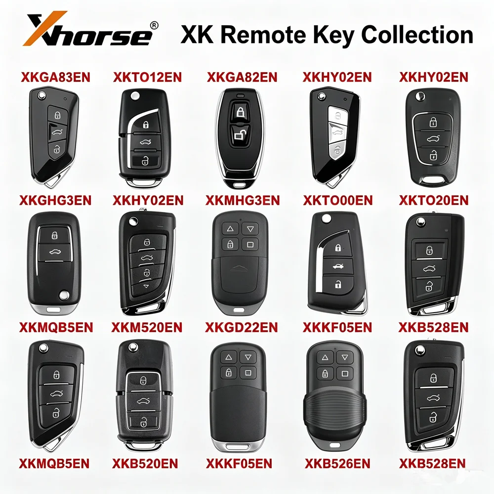 Xhorse VVDI XK Series Wire Universal Remote Key XKM800EN XKGHG3EN XKHY02EN XKGAG3EN XKTO12EN XKGA82EN XKTO20EN XKMQB5EN XKGD22EN