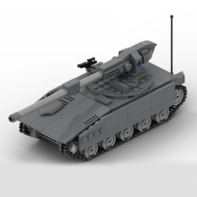 

AGS Military Tanks Model MOC Building Bricks War Equipment Modular Technology Gifts Holiday Assemble Children Toys Suit