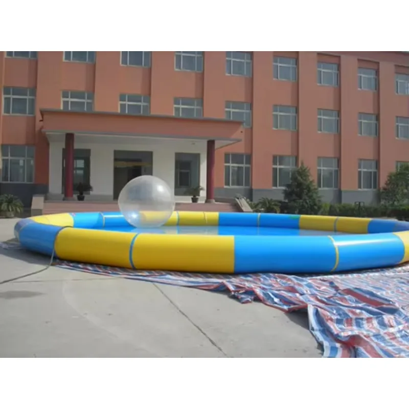 8 * 5 * 0.6 m  custom inflatable swimming pool inflatable slide swimming pool