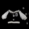 black white
