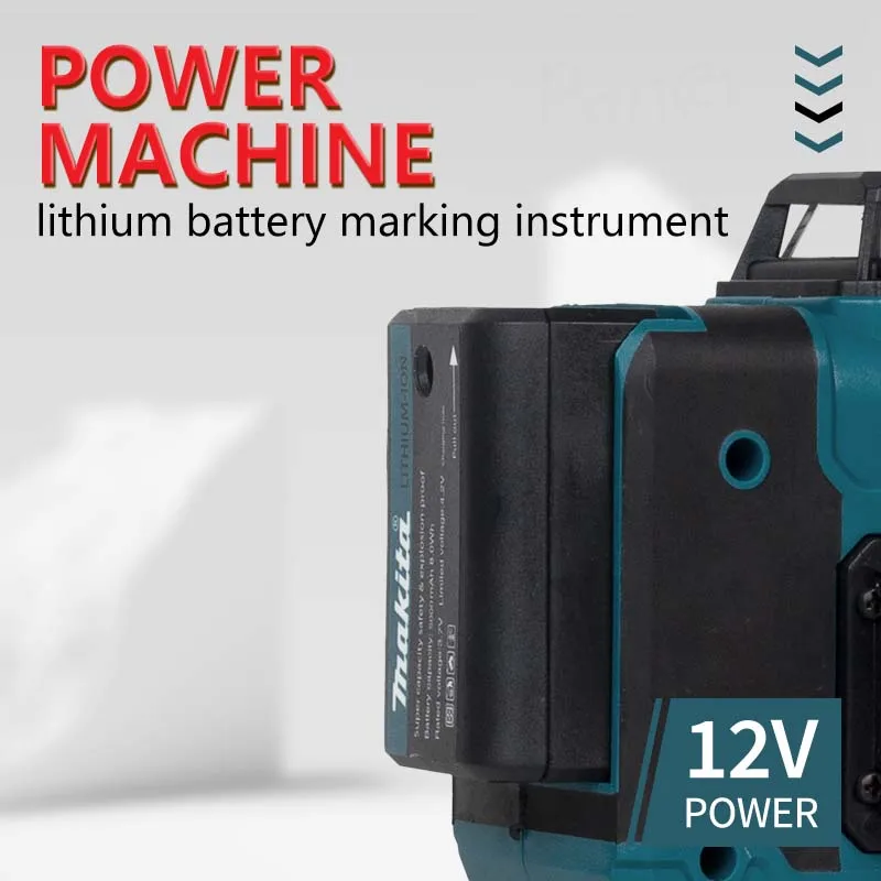 Makita ricaricabile verde livello laser a 16 linee portatile 12V autolivellante linea laser verde a 360 °