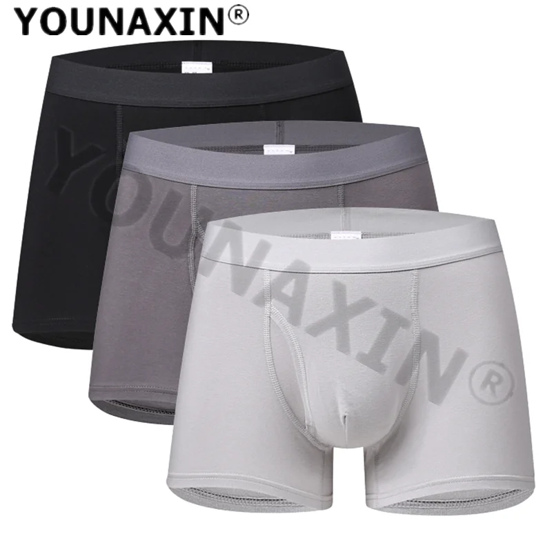 

3 Pcs Cotton Large Size Underwear Of Men Undies Big Boxers Briefs Knickers Homme Panties Autumn Underpants Boy Shorts Winter