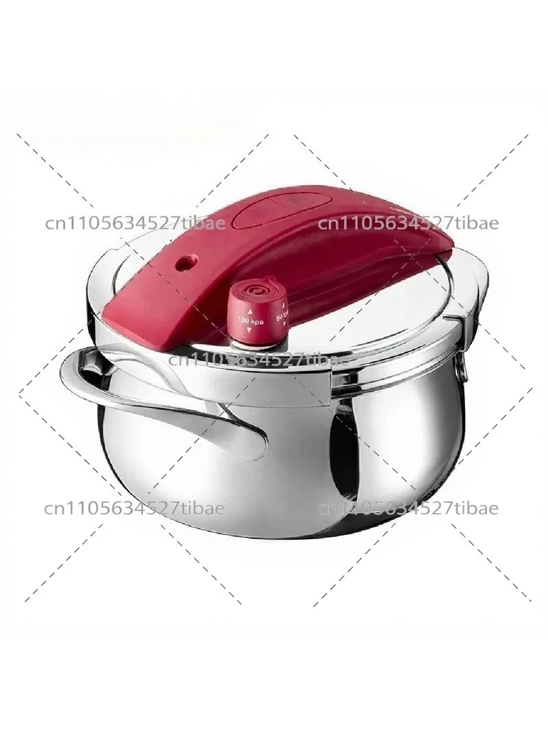 3L Mini Pressure Cooker, Thickened 304 Stainless Steel, Compact Safe Design for Household Efficient Cooking