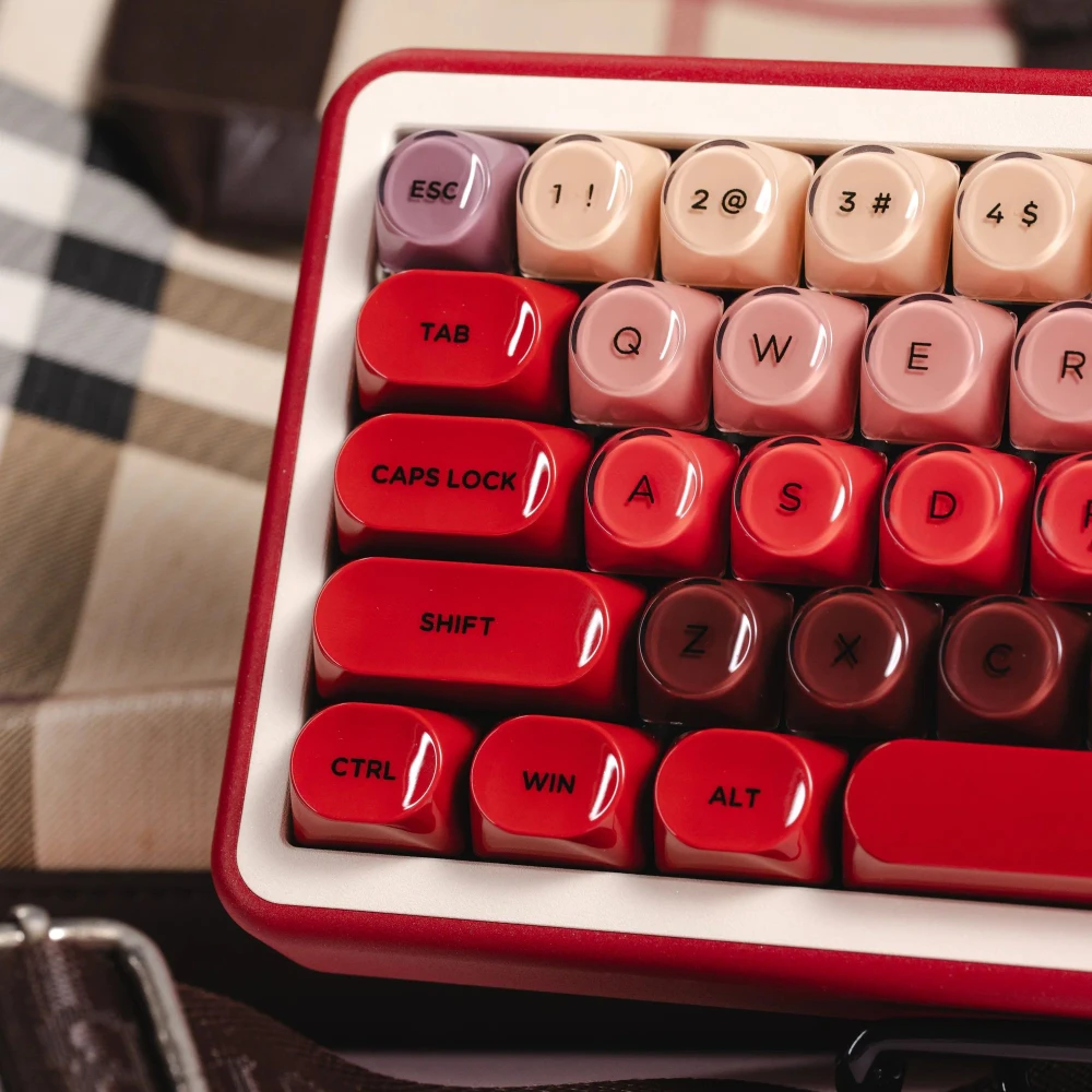 

Womier Lipstick Theme Keycap Set PBT PC Retro Custom Keyboard Cap Cherry Profile KeyCap for Mechanical Keyboard Accessories Gift