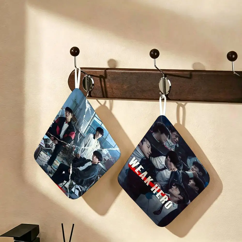 Movie W-Weak Hero Class 2 B Household Hanging Towel, Polyester Cotton Hand Wiping Towel, Sturdy for Bathroom Bedroom