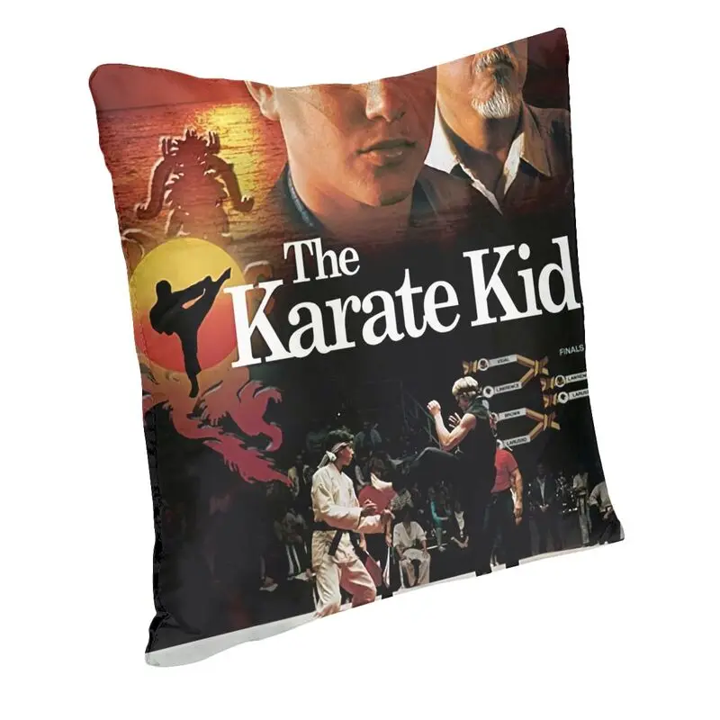 Cobra Kai Daniel Larusso Cushion Covers The Karate Kid All Valley Championship Tournament Velvet Pillow Case for Sofa Home Decor