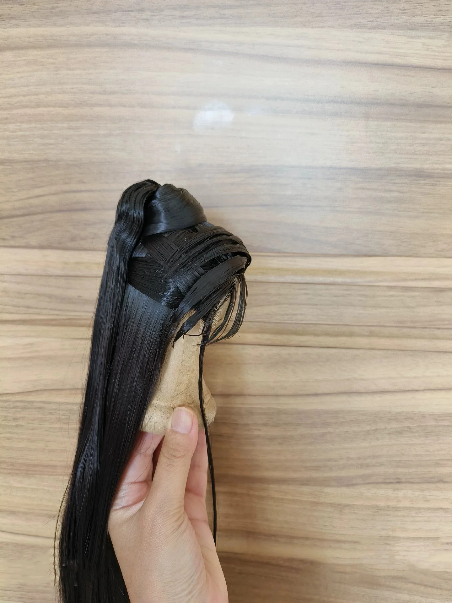 1/4 1/3 Scale BJD Wigs Ancient Costume Hanfu Vintage Long Hair Samurai Wig For MSD SD13 Girl ID72 Uncle Doll Accessories A2104