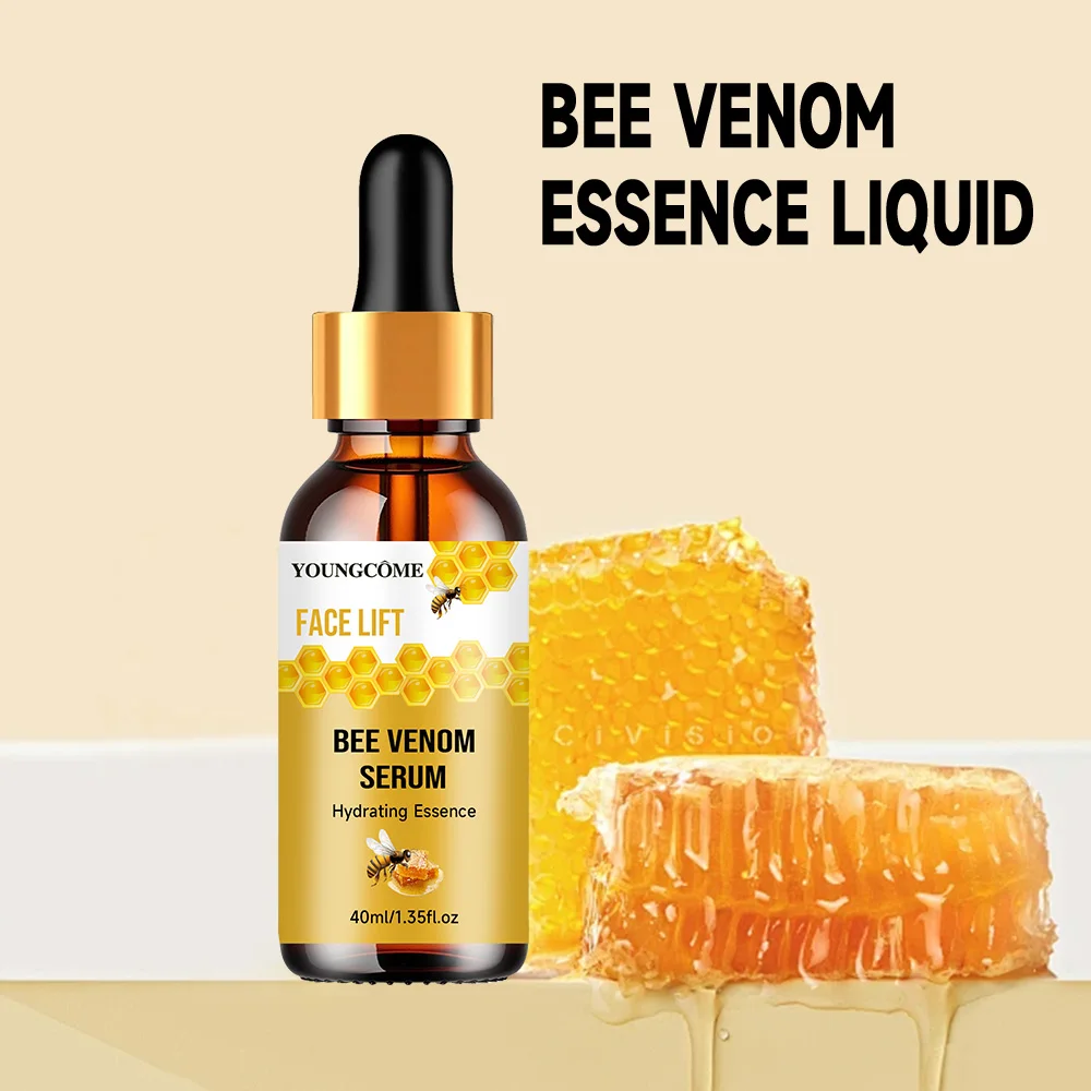 Beevenom مصل ترطيب جوهر مصل الوجه رفع ثبات تتلاشى الخطوط الدقيقة مكافحة الشيخوخة جوهر تبييض سطع تغذي العناية بالبشرة #4