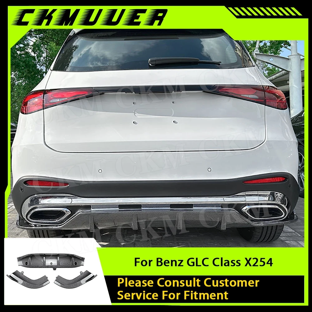 

CKMUUER Rear Bumper Diffuser Lip Spoiler ABS Car Body Kits Accessories for Mercedes Benz GLC Class X254 GLC260 300 2023+