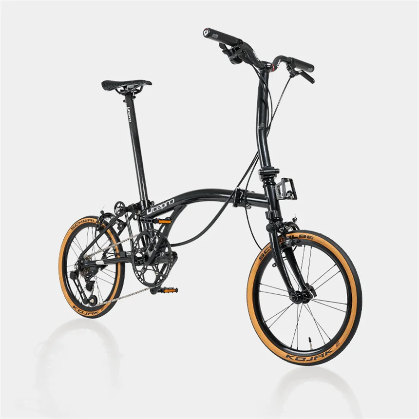 Litepro 16 Inch 6-Speed Folding Bicycle S6 Aluminum Alloy Adult Portable Outdoor Cycling Bike Can Take The Subway