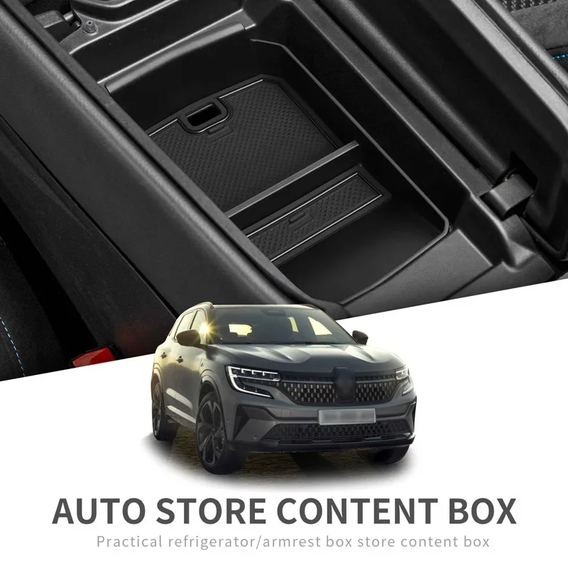 For 2023 Renault AUSTRAL Handrail Box Storage Box Central Compartment Storage Box Modification Accessories