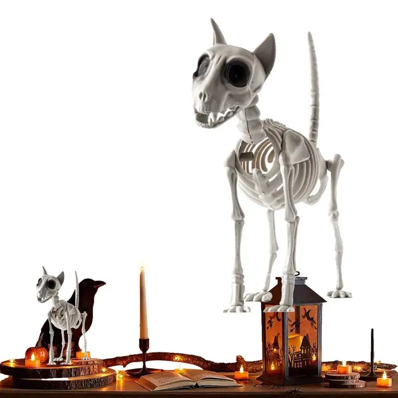 

Skeleton Dog Halloween Decorations Halloween Dark Horror Animal Skeletons Dog Statue Ornaments Skull Ornaments Halloween For