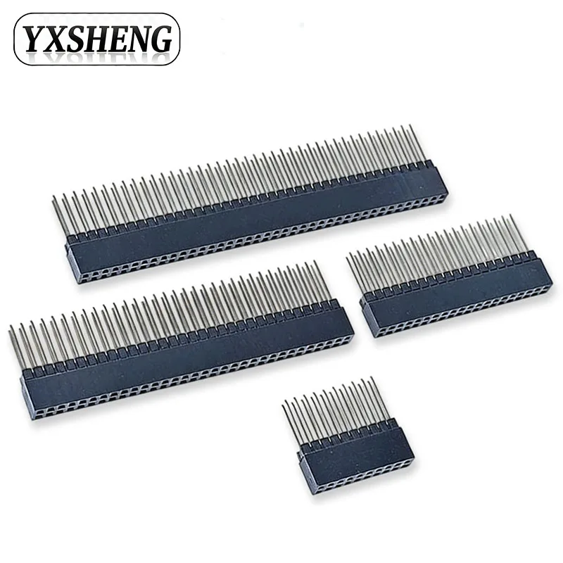 1PCS PC104 2.54mm 2x10P/20P/32P/40 Pin Female Stacking Header Connector Dual Row 2*10P 2*20P 2*32P 2*40P For Raspberry Pi 2